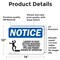 Signmission Ladder To Roof Access Requires Sign, Vinyl Decal, 14in W x 10in L, 2PK OS-2PACK-NS-D-1014-L-13950 - alternate 3